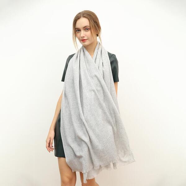 Woolen thin solid color scarf