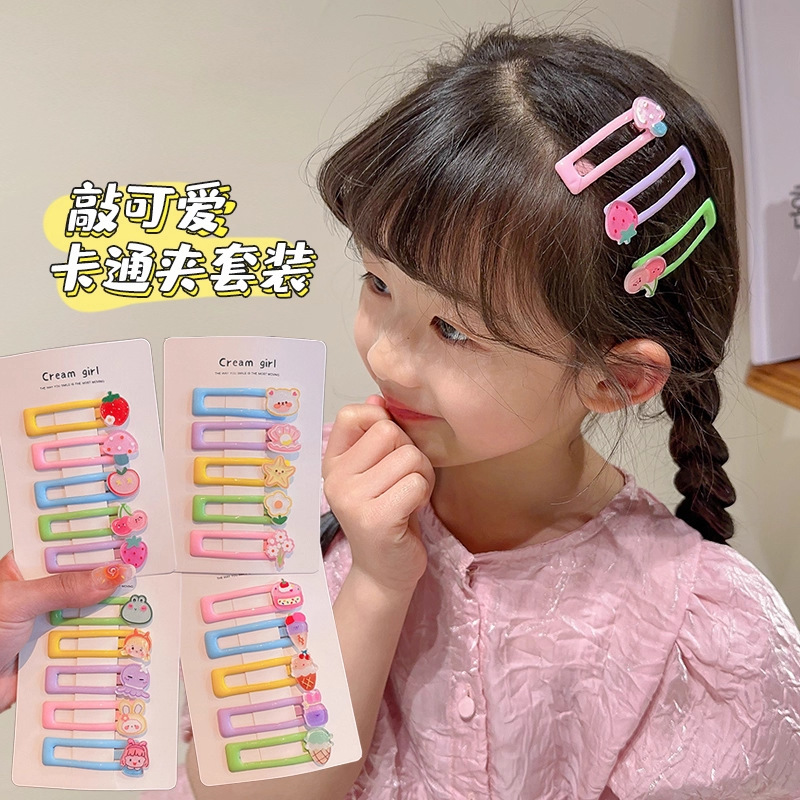 儿童卡通发夹女童侧边刘海BB夹头饰宝宝不伤发发卡小女孩可爱发饰|undefined