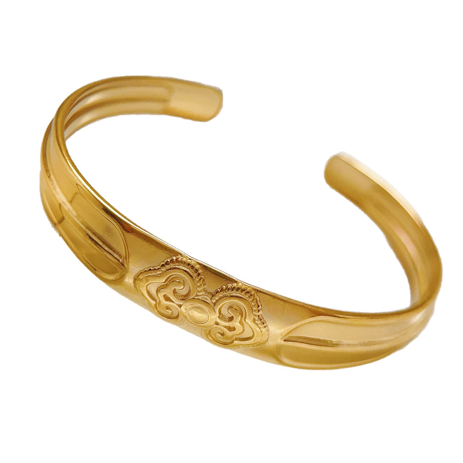 Brazalete de acero inoxidable simple mate antiguo no desvanecerse al por mayor