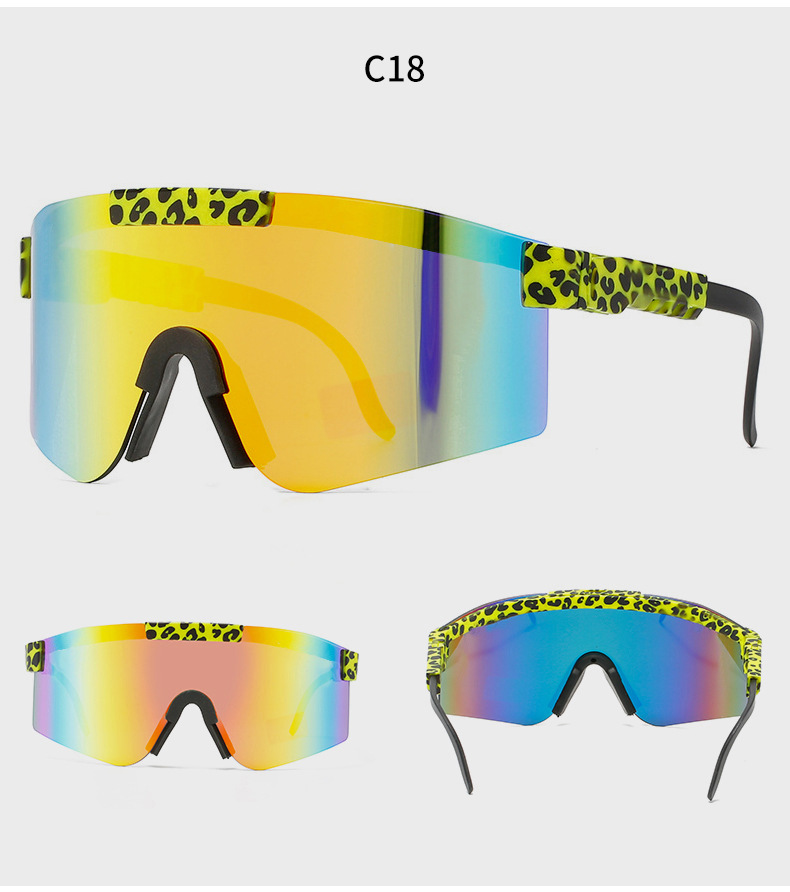 90g Weight Half Frame Glasses Structure Sunglasses Classification Tac, UV400 Protection Lens Material Biker Glasses Style Travel, Fishing Occasion All Seasons Season Unisex Gender Grey, Black Color Exaggerated Punk Streetwear Color Block Tac UV400 Protection Biker Half Frame Sports Sunglasses 24