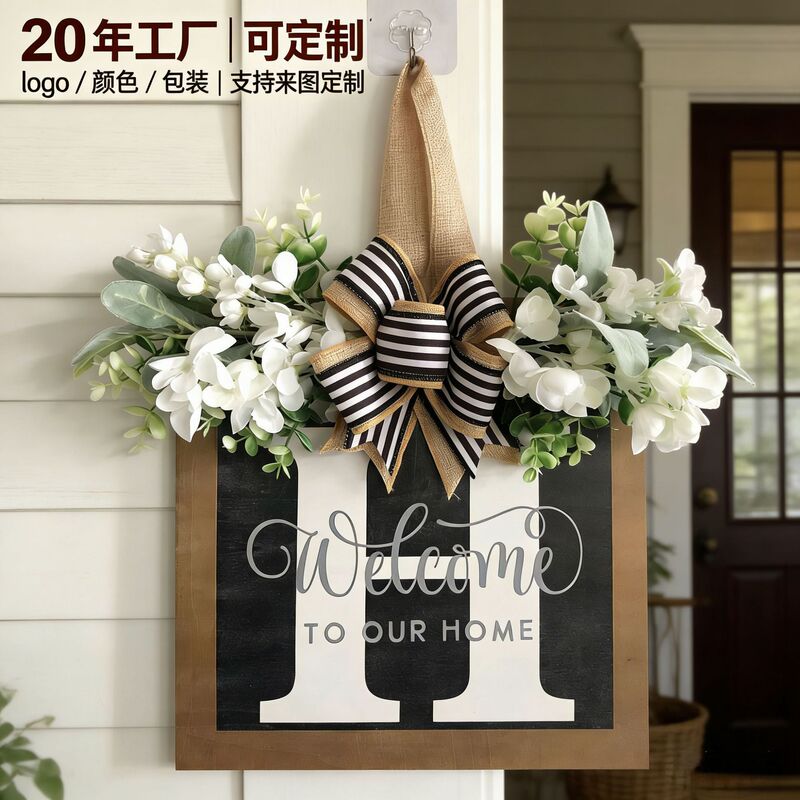 Customized Cross-Border 26-Letter Personalized Front Door Decoration Door Sign Arrangement Props Wooden Crafts Hanging Ornaments Customized Cross-Border 26-Letter Personalized Front Door Decoration Door Sign Arrangement Props Wooden Crafts Hanging Ornaments
