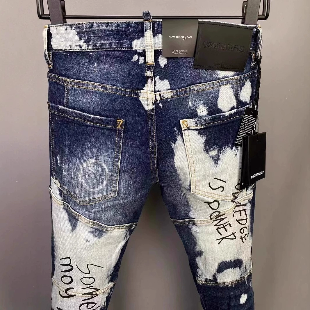 Three dimensional jeans for leisure, slim fit, 2024 years