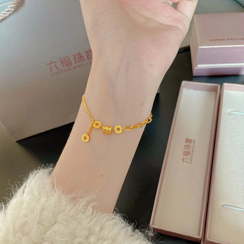 Silin New Chinese-style Transfer Beads Small Man Waist Bracelet Women's New Light Luxury Niche Exquisite Design All-match Jewelry