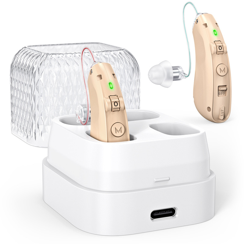 高齢者補聴器充電ケース付き成人音声アンプ耳背式補聴器クロスボーダーは卸売りが望ましい|undefined
