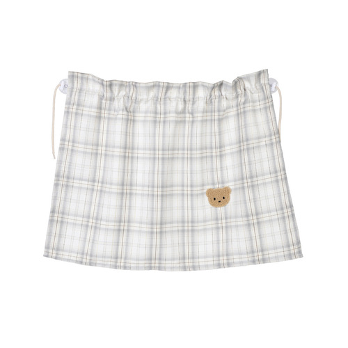 Cartoon car sunshade, plaid bear car suction cup sunshade, sun protection and heat insulation children's car curtain