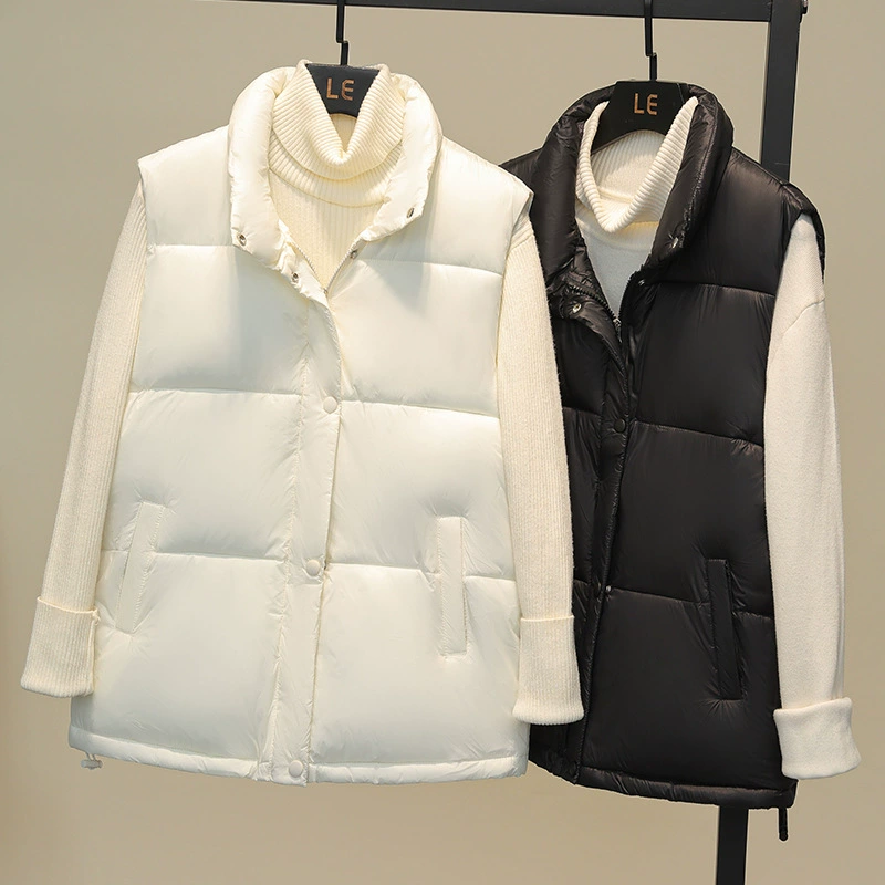 Классический хлопковый жилет Joker Pown, женский осенне-зимний короткий корейский Свободный жилет, жилет, куртка, внешняя торговля, оптовая продажа