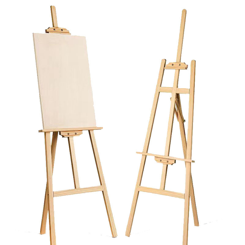 メーカー卸売り1.5メートル実木画板画架画室学校児童スケッチ木製画架広告展示棚|undefined
