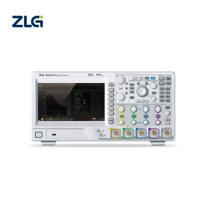 ZLG致远电子250M存储深度四通道通用研发型示波器ZDS3034Plus