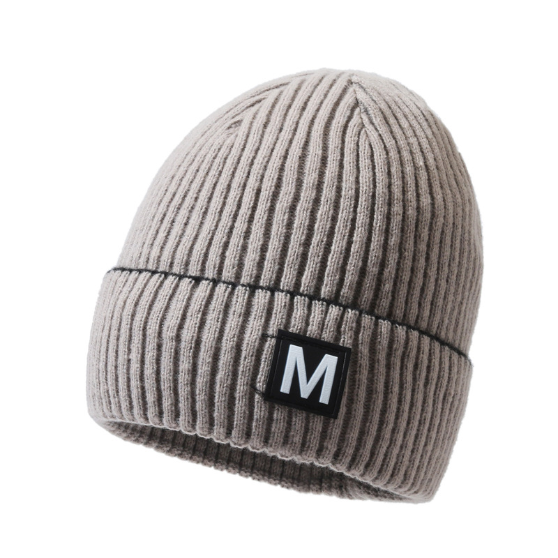 Gebreide beanie muts voor dames en heren winter wollen muts_voghion.com