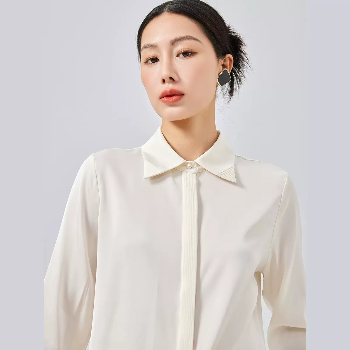 真丝衬衫外搭女开衫长袖抽条法式通勤气质桑蚕丝上衣优雅洋气