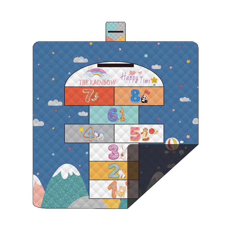 체커---2X 2m 명주+100g 니들펀칭 면+210D 옥스포드 천