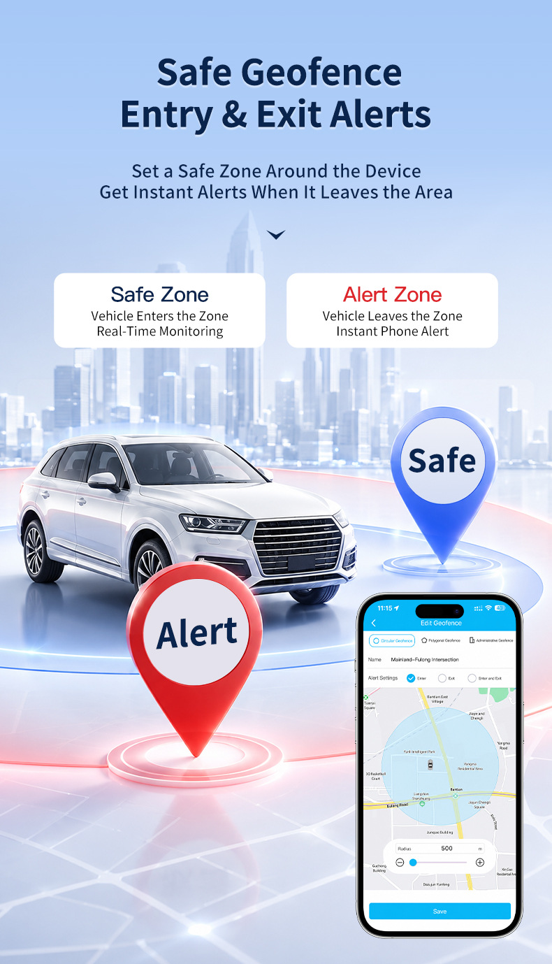 GPS tracker, low power consumption, portable, 4G, Beidou positioning, for car anti-theft, pet tracking, and personal safety, preventing loss