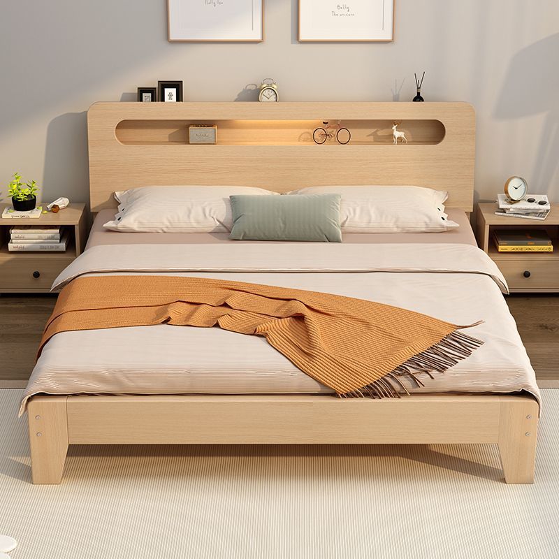 実木ベッド1.5メートル家庭用1.8メートルツインベッドシンプル現代賃貸経済型1.2mシングルベッド