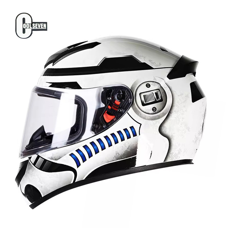Casco de motocicleta Casco de motocicleta Casco completo para hombres y mujeres Four Seasons Fábrica general Comercio exterior Casco de seguridad DOT Estándar nacional Clase A Certificación 3C
