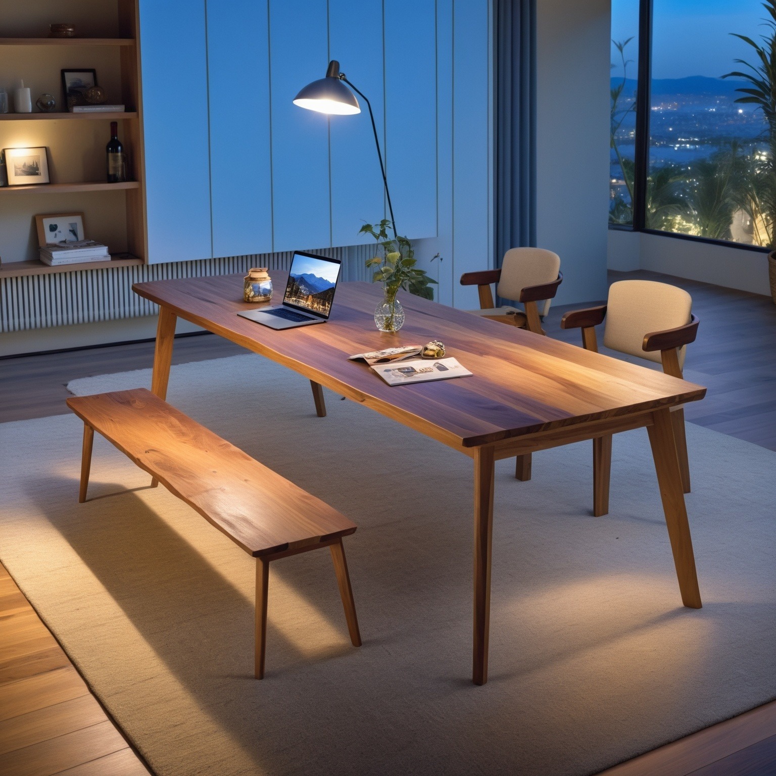 Escritorio largo, escritorio para computadora, sala de estar, comedor, mesa grande, sala de conferencias, mesa de negociación, dormitorio moderno y simple, mesa doble