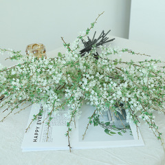 仿真绿植高档花雪柳枝假花仿真花摆设轻奢高端客厅餐桌高级仿生花