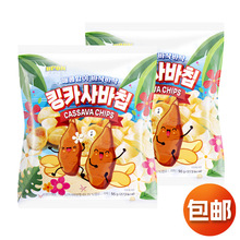 韩国进口UPON辣味木薯脆片55g办公室膨化脆片休闲食品解馋零食