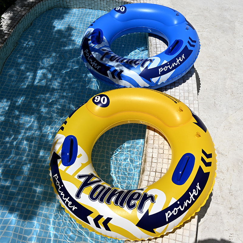 Anillo de natación spot al por mayor transfronterizo para adultos para aumentar el grosor con asa Anillo inflable para las axilas Anillo de natación Anillo de natación de PVC image 4