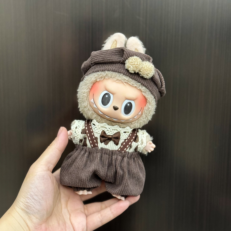 新しいかわいいシュガージェルフェイスラブブドレッシング帽子ペンダントぬいぐるみラブブ人形バッグペンダント|undefined