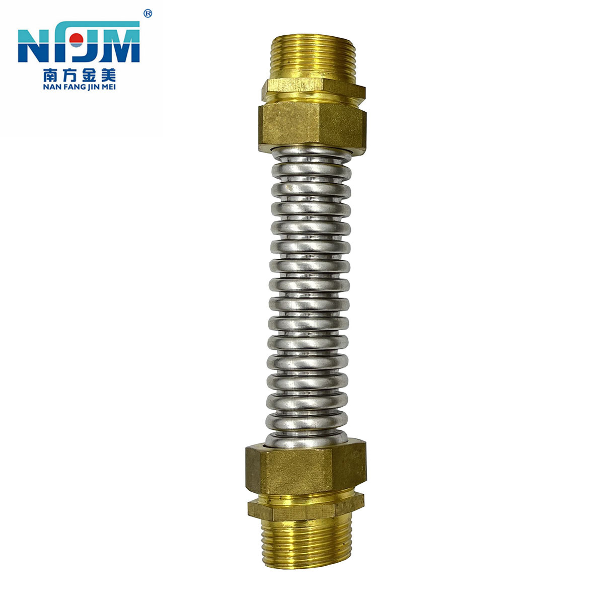 304不锈钢空调波纹管4分6分1寸双外丝铜头金属软管DN15 2新款