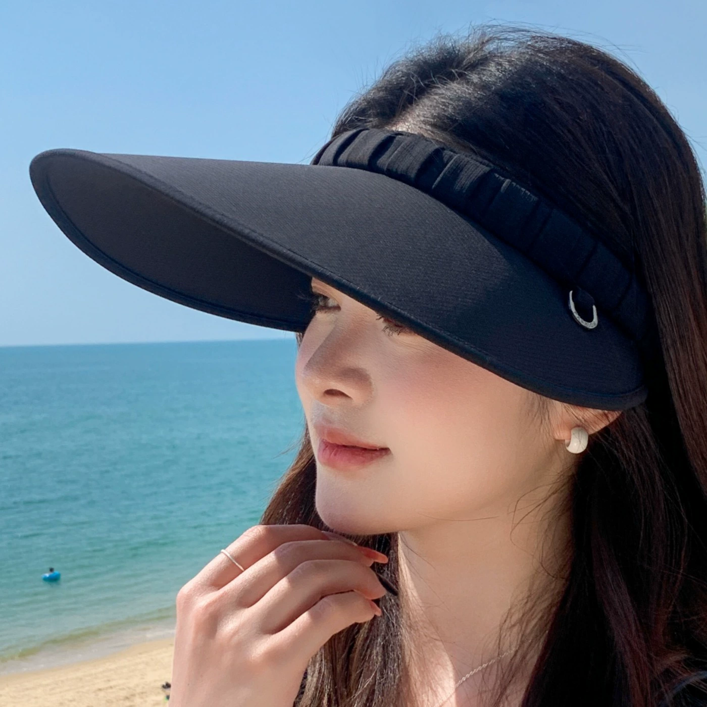 Miss Koi: Летняя большая универсальная пляжная шляпа для путешествий, UV-защита солнца
