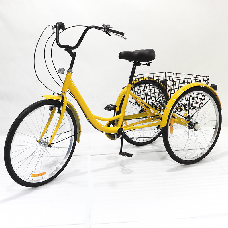 Lufiya 26inch Variable-Speed Pedal Tricycle, Human-Powered Elderly Mobility Tricycle, Cross-Border Seven-Speed Transmission Lufiya 26inch Variable-Speed Pedal Tricycle, Human-Powered Elderly Mobility Tricycle, Cross-Border Seven-Speed Transmission
