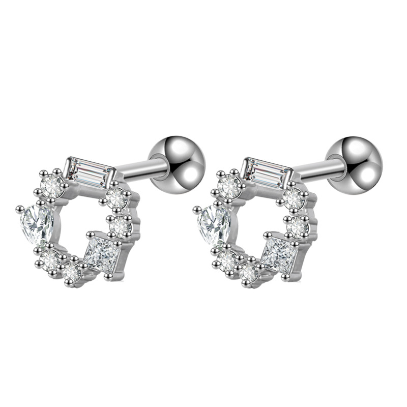 2022 New High-Grade Ear Bone Stud Micro-Set Earrings Ins Internet Celebrity Versatile Exquisite Earrings Wholesale detail image 13