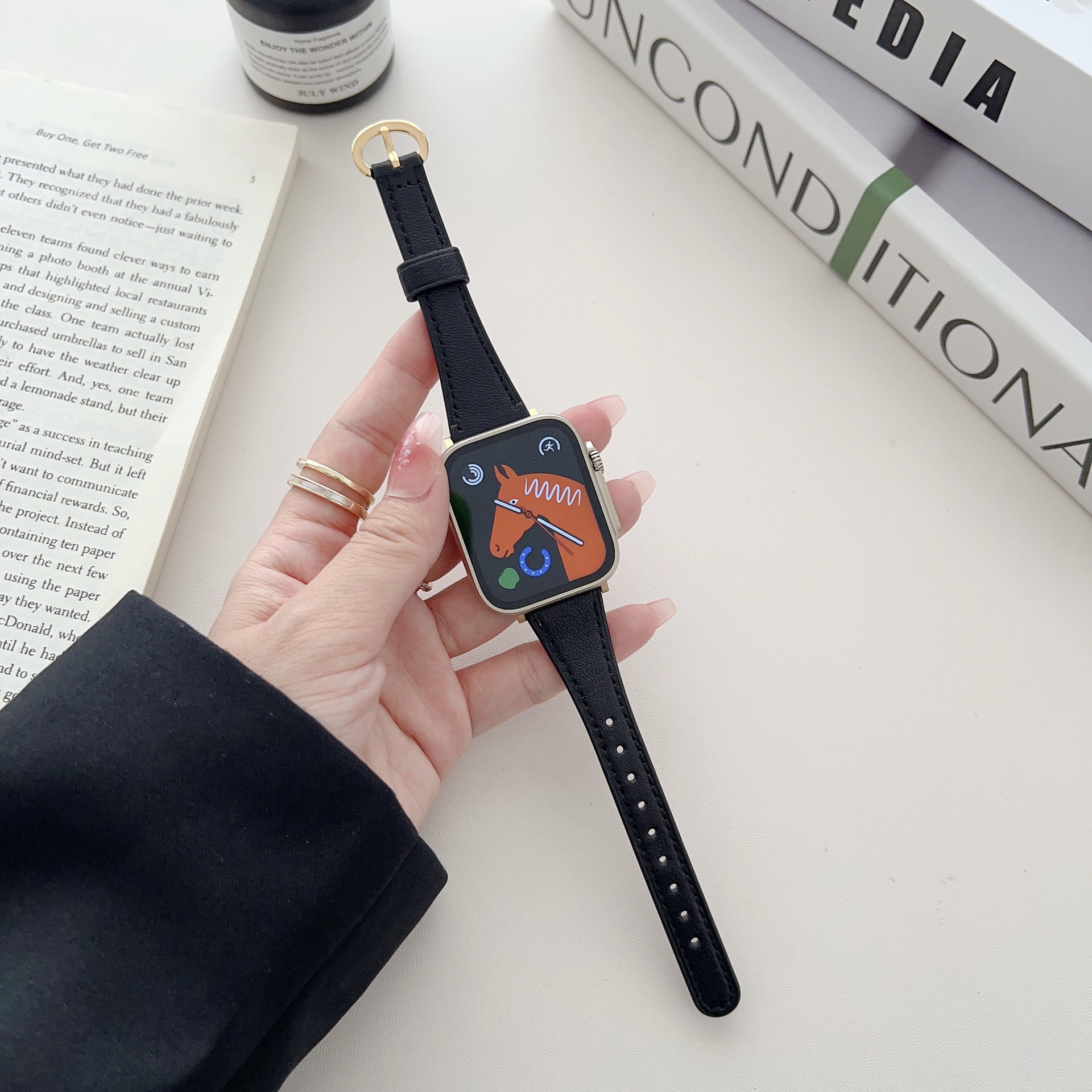 Generation Lammlederarmband mit ovaler Schnalle für die iWatch_voghion.com