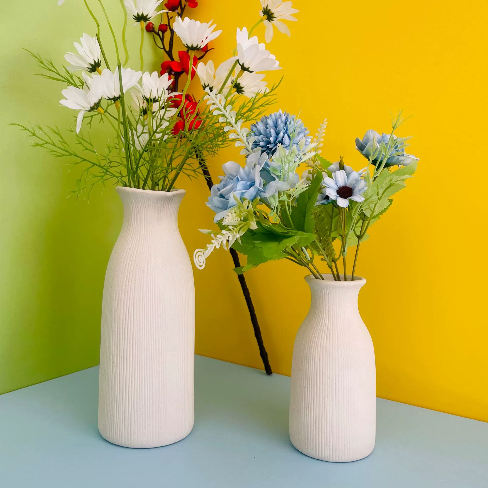 Трансграничный керамический цветочный горшок особой формы, Современная минималистская гостиная, белый засушенный цветок, искусственная Цветочная композиция, украшение для дома и отеля, украшения