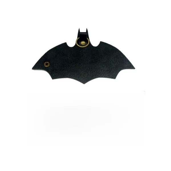 Vintage Imitation Leather Key Protective Case Creative Bat Shape Key Leather Case Keychain Pendant Activity Gift
