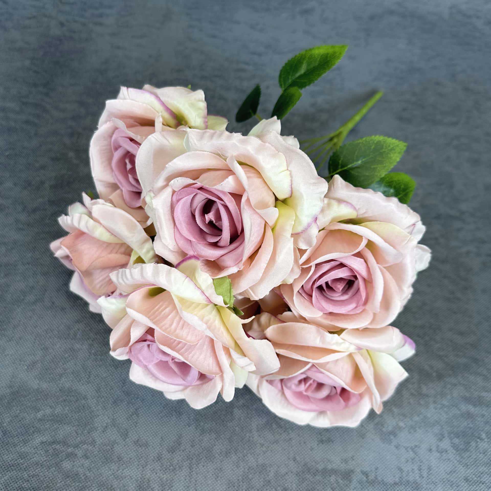 Flor simulada 7 mandos grandes rosas decoración de la escena de la boda decoración del hogar flor de seda hecha a mano decoración de flores falsas al por mayor