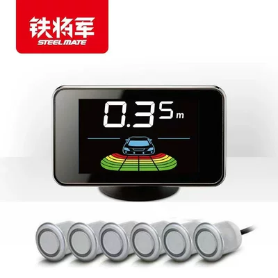 Iron General Reversing Radar 4 Explores 6 Explores 8 Probe Real Voice Buzzer Alarm Car Front and Rear Parking 3160 (Park radarı) - 3inch-color-screen-3025c-4