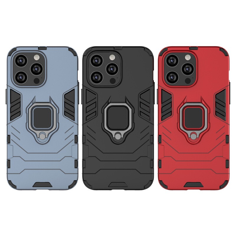 Suitable for Iphone16 Mobile Phone Case Apple 15 Ring Iron Man Armor Note20 Armor S25/P60 Redmi