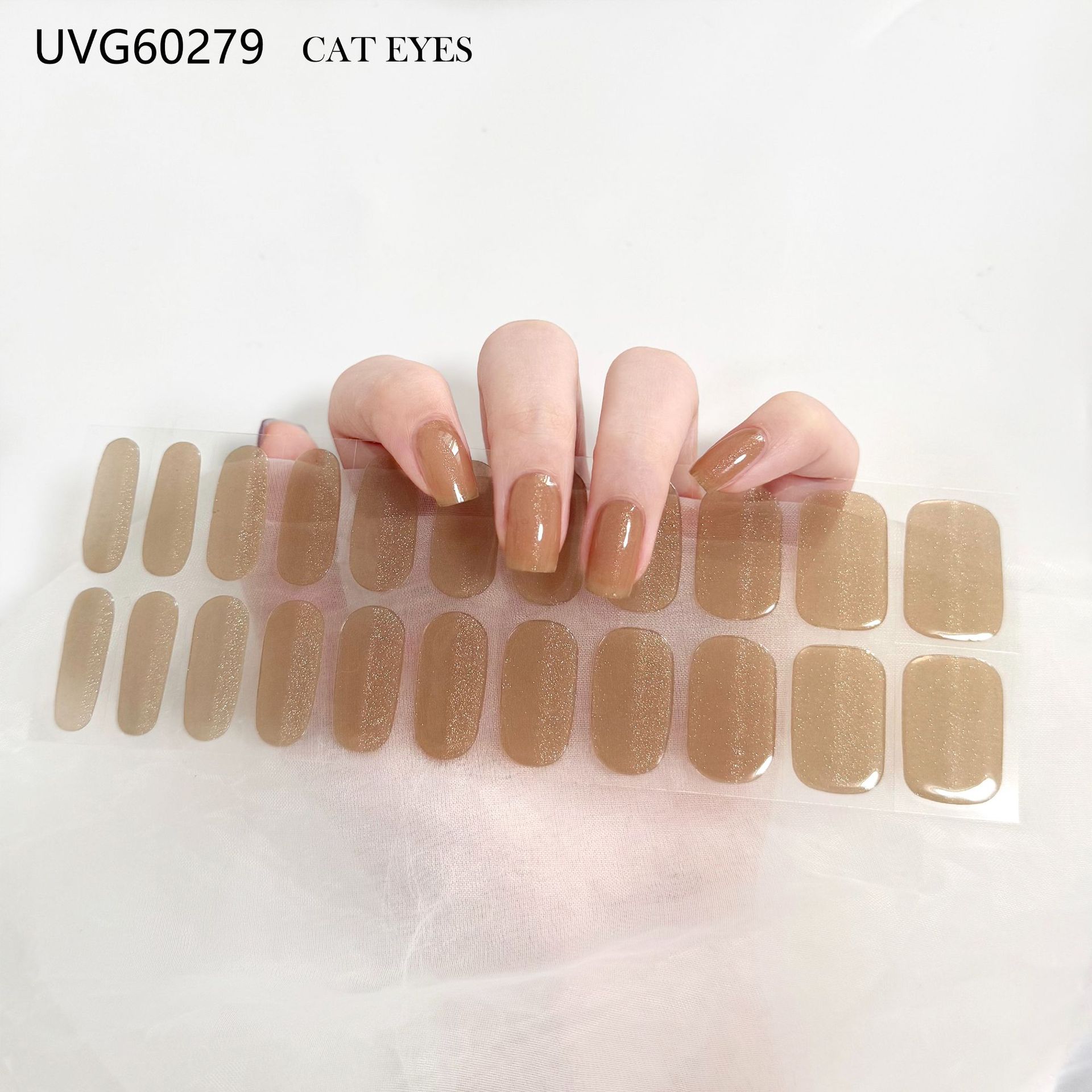 Pegatinas de uñas de gel UV estilo Ins, semicuradas, con estampado en caliente, parches de uñas para fototerapia, película de aceite, materiales de arte de uñas estilo Ins.