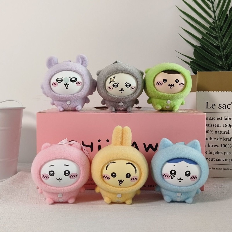 可爱小八变脸挂件玩偶盲盒吉伊卡哇chiikawa睡衣系列乌萨奇钥匙扣|undefined