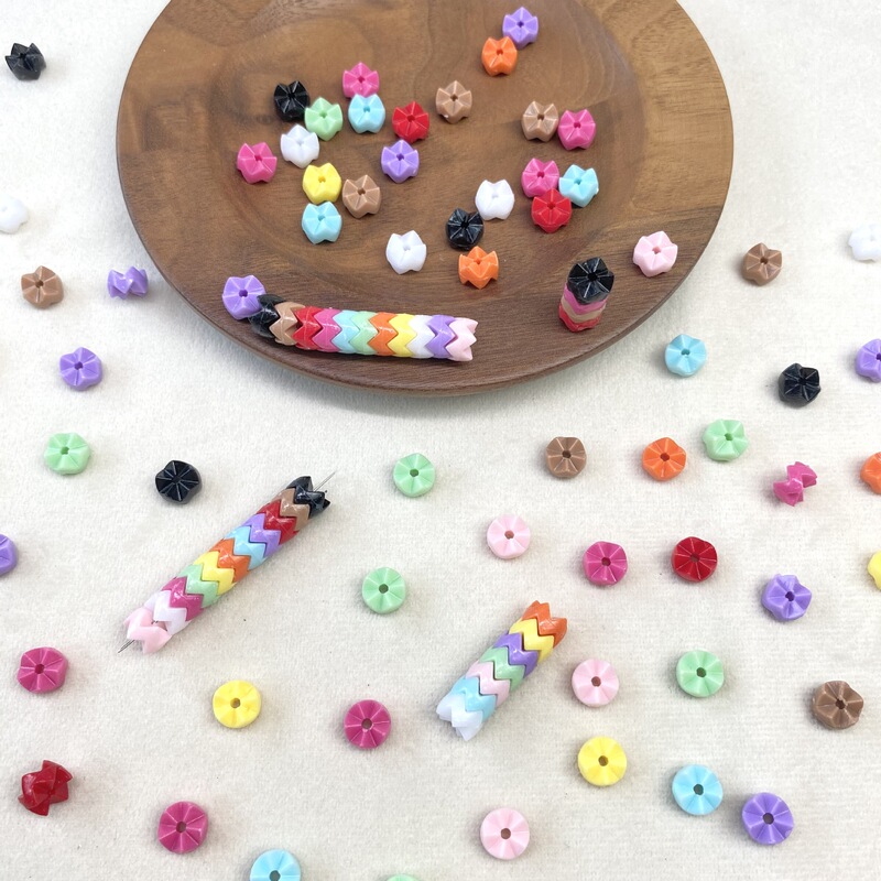 Acrylic Jenga Gear Beads Diy/Mobile Phone Chain Beaded Key Chain Pendant Jewelry Accessories Material Loose Beads