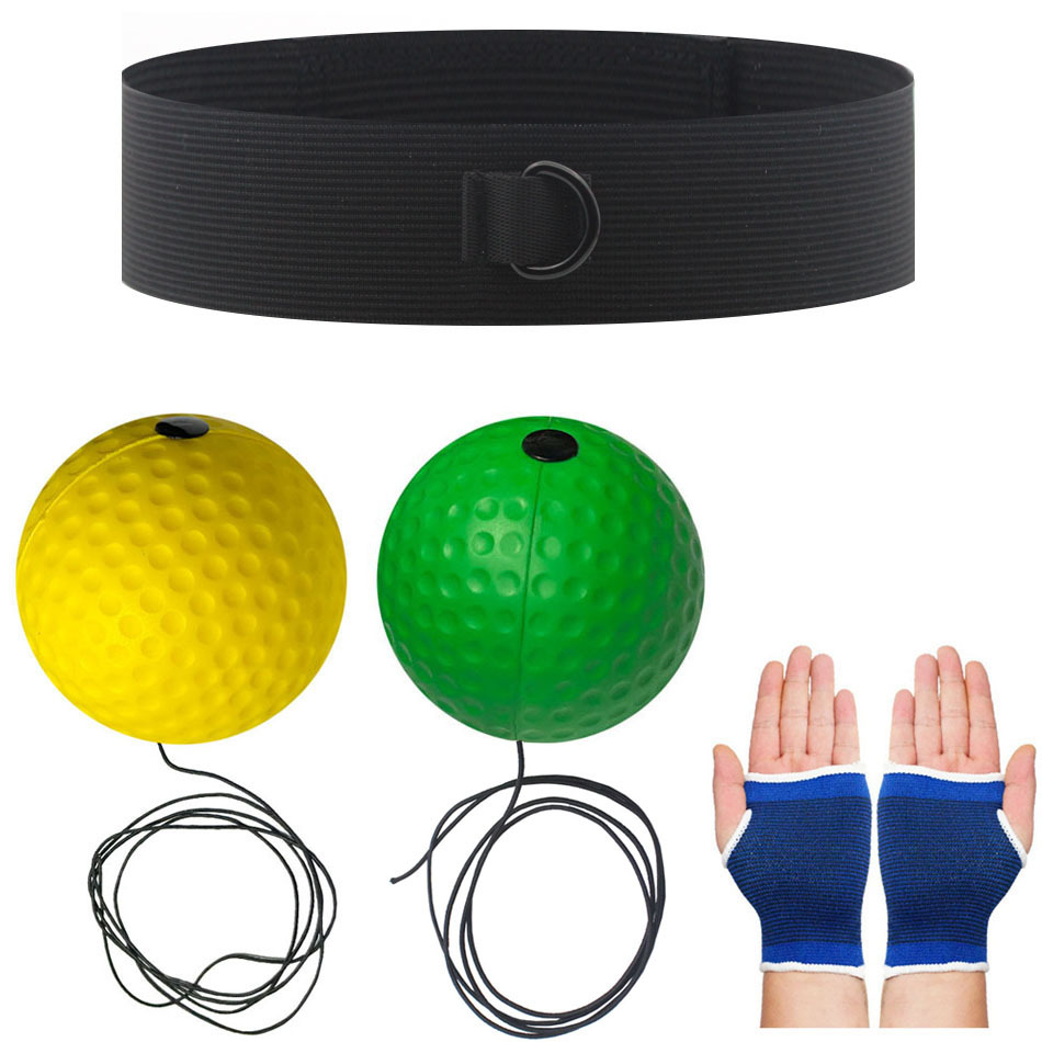 Bola de reacción de boxeo montada en la cabeza Descompresión Bola de fuga Bola de velocidad mágica Entrenamiento para adultos y niños Fitness Entretenimiento Inicio