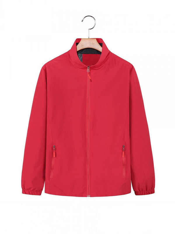 春秋薄款防风防雨御寒冲锋衣登山服外卖服通勤外套印刷logo时尚|undefined