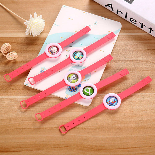 Children's silicone mosquito repellent bracelet Summer anti-mosquito repellent buckle mosquito repellent patch Infant plant essential oil anti-mosquito bracelet