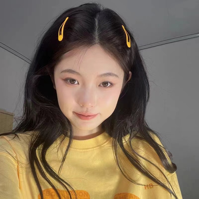 Minimalist fresh colorful hair clip for women, side bangs and back hair, small hair clips for kids