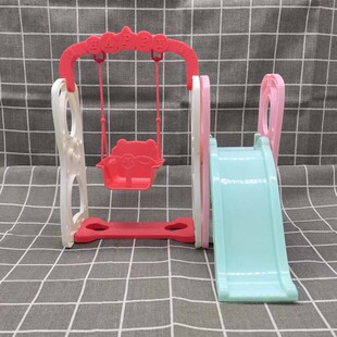 30cm/16cm Princess Doll Dress Up Amusement Park Slide Swing Swing Girl Play House Toy Accessories