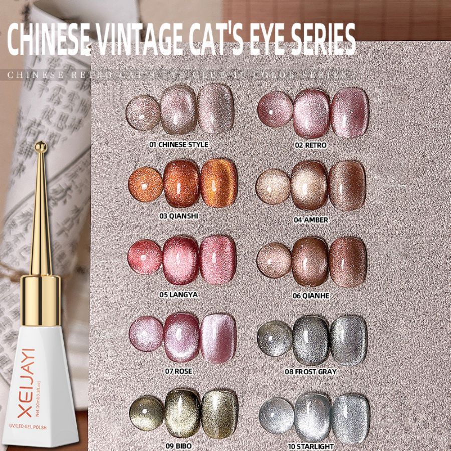 Flash chino retro ojo de gato esmalte de uñas pegamento nuevo otoño no gris ojo de gato pegamento para salón de uñas
