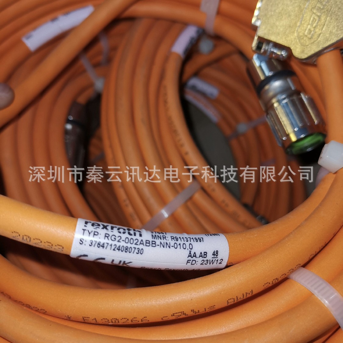R911372003	ENCODER CABLE RG2-002ABB-NN-003,0电缆现货