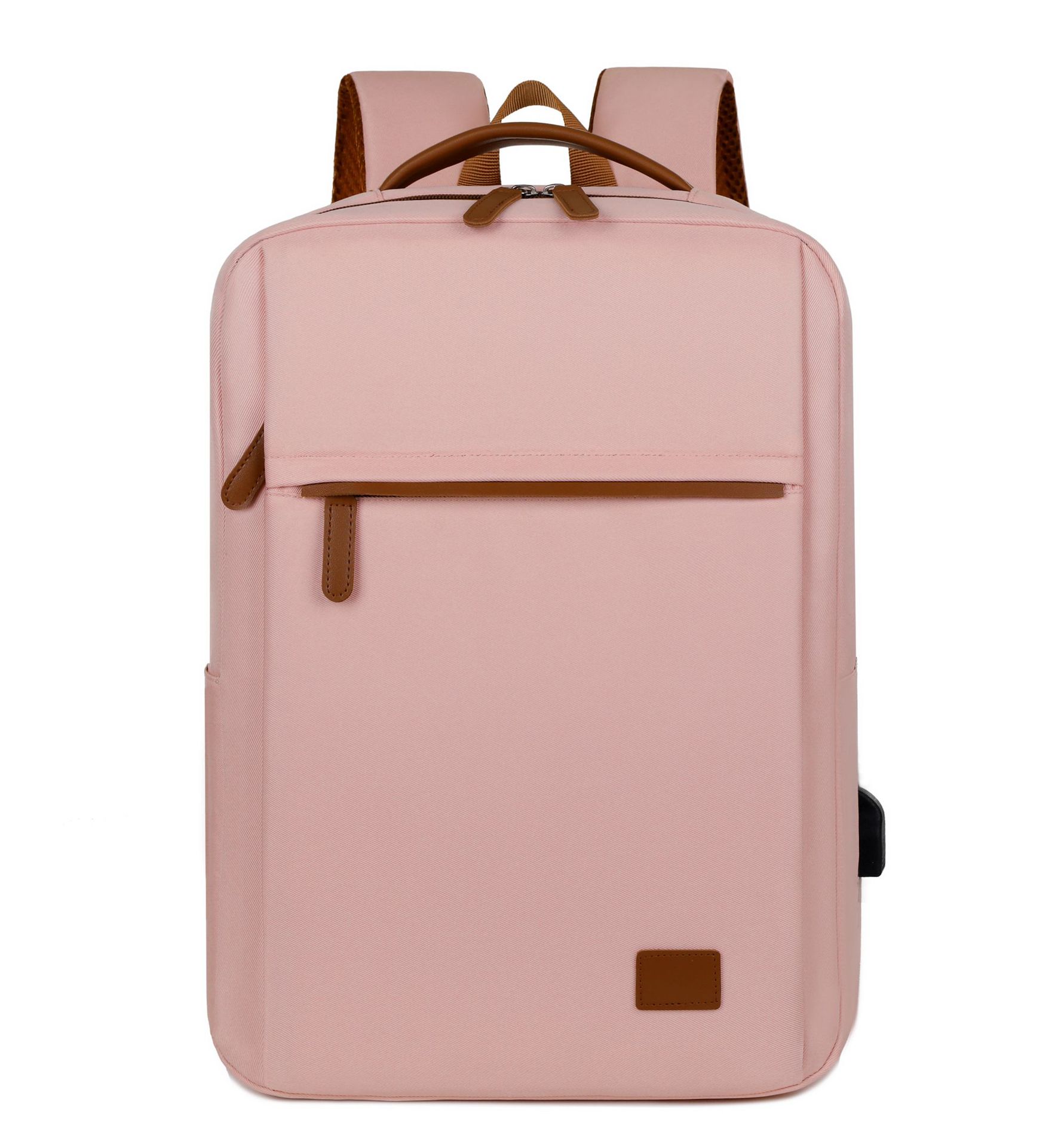 Mochila de computadora con notas USB multifuncional moda color de contraste mochila escolar para estudiantes de secundaria mochila de viaje de gran capacidad al por mayor