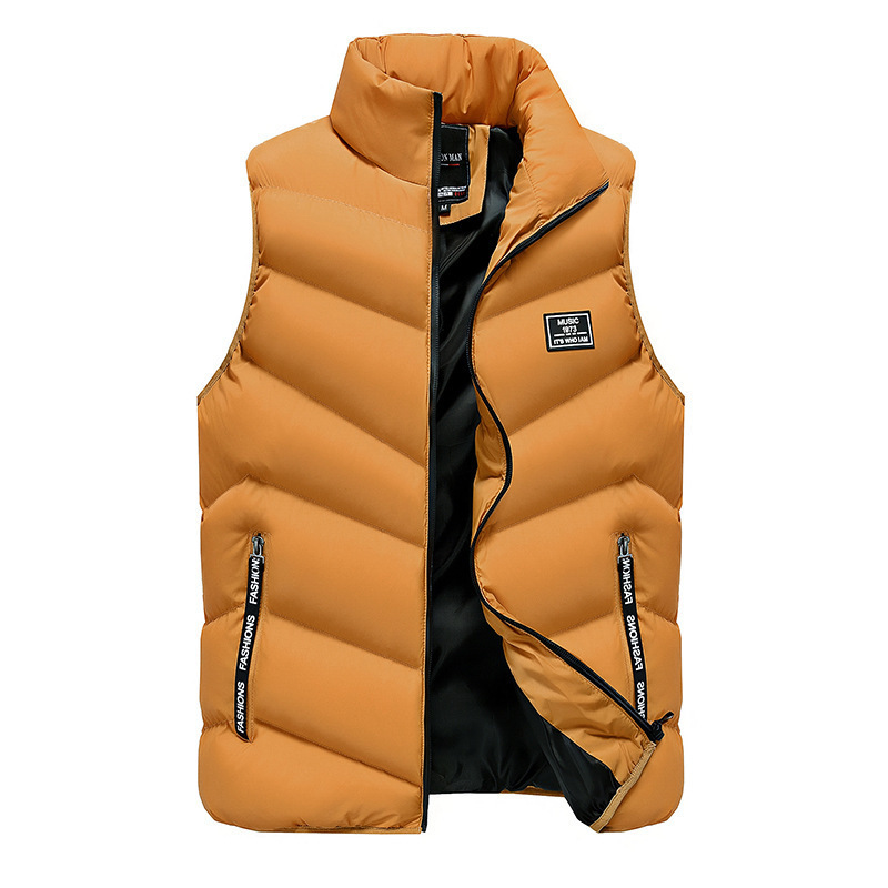 6708-8756 European Size Jacket Jacket Suit Cotton Outwear Men's Vest Men's Jacket Casual Warm Cotton Vest