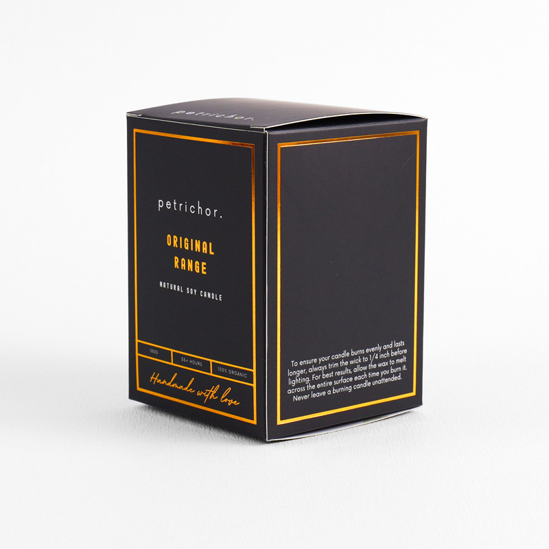 工厂定 制包装盒免费设计白卡纸盒金箔冲压可生物降解黑盒礼品化