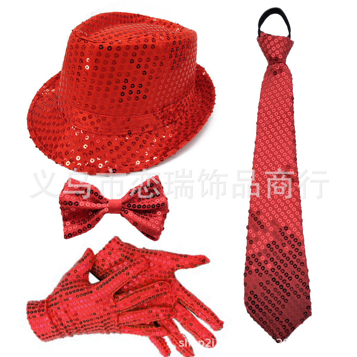 70s DISCO espectáculo accesorios esquinilla sombrero corbata guantes cinturón hombre conjunto Xiaoyin TEMU en stock