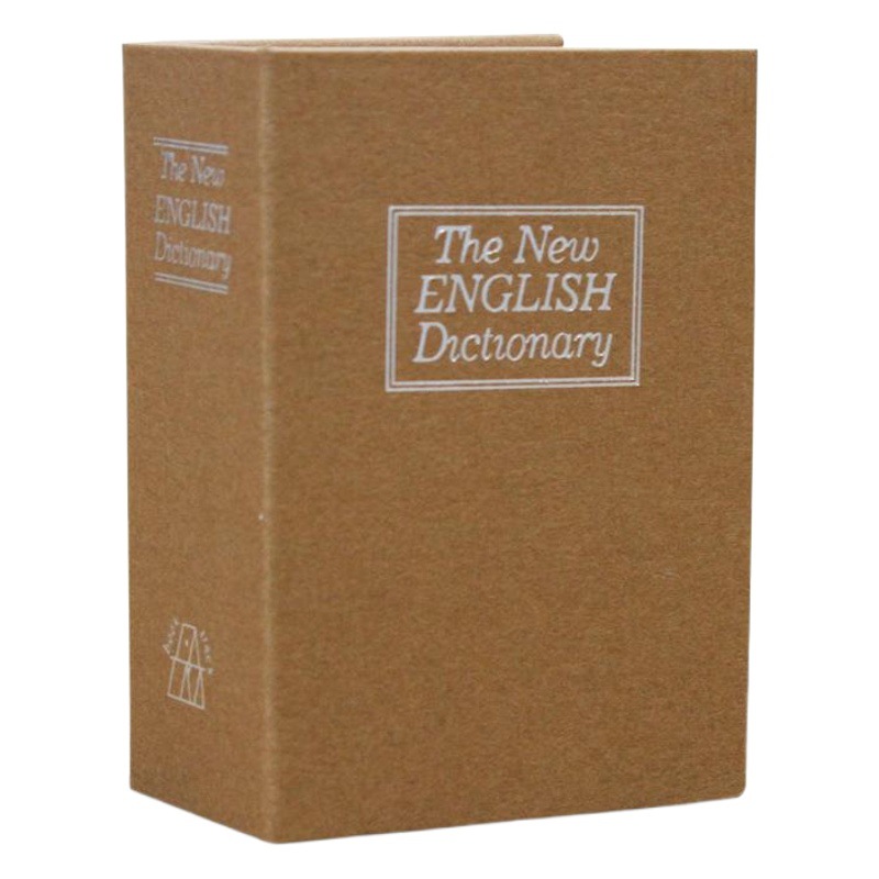 Mini libro caja de contraseña segura caja mini caja de almacenamiento para niños con cerradura alcancía