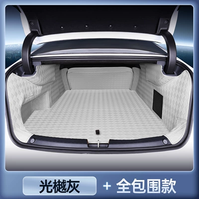 Prius 7, full-coverage trunk mat, Trunk Mat - magic-print-waterproof-light-gray-full-coverage-platinum-intelligence-7