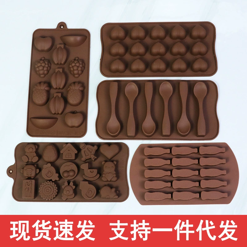 Аcrylic dessert silicone mold heart shaped, Cola